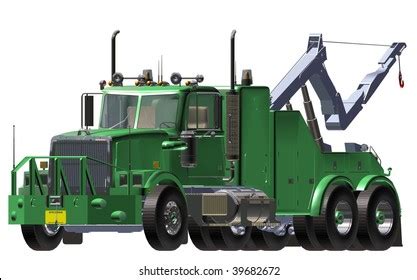 Breakdown Truck 3d White Background Stock Illustration 39682672