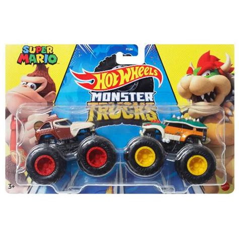 Hot Wheels Monster Trucks Donkey Kong VS Bowser db os monster kisautó szett Mattel