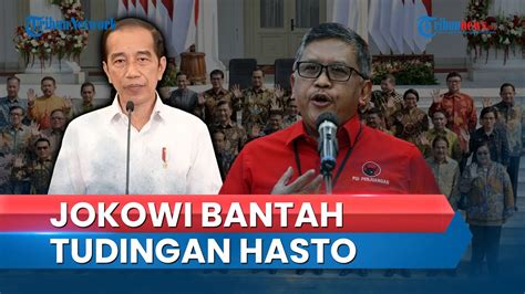 Bantah Cerita Hasto Soal Menteri Risma Presiden Jokowi Sebut Kabinet