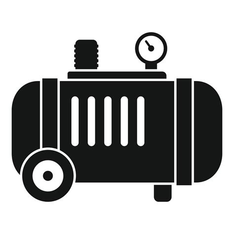 Industrial Air Compressor Icon Simple Style Vector Art At