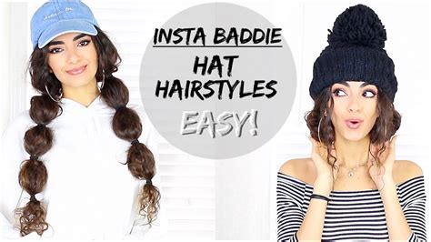 Easy Hairstyles With Hats And Beanies Youtube