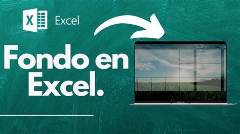 Como Insertar Una Imagen De Fondo En Excel YouTube