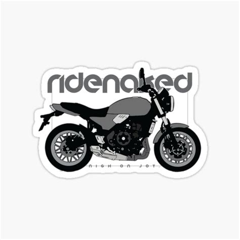 Ride Naked Kawasaki Z Rs Bw Sticker For Sale By Nighonjoy Redbubble