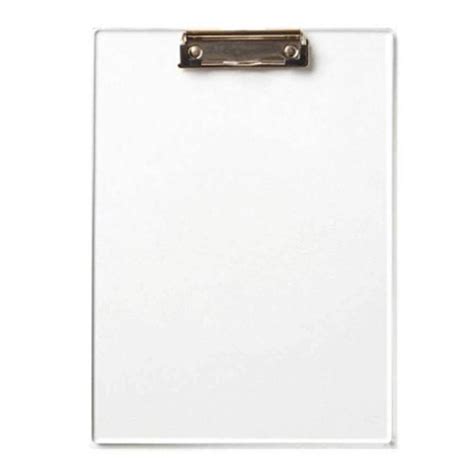 White Plastic Clip Board For Gift Exam Etc Packaging Type Box At Rs