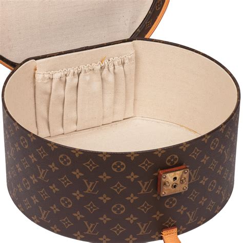 Louis Vuitton Brown Monogram Coated Canvas And Vachetta Leather Boite