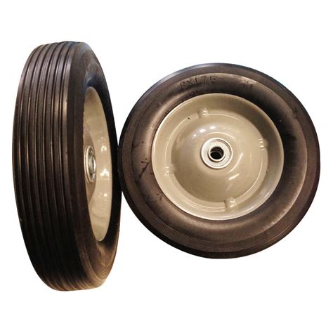 10inch 10x175 Solid Rubber Trolley Wheel China Semi Pneumatic