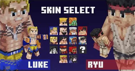 You Can Be A Street Fighter Character In Minecraft Now With These