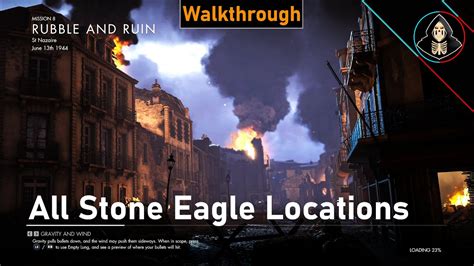 All Stone Eagle Locations RUBBLE AND RUIN Sniper Elite 5 YouTube