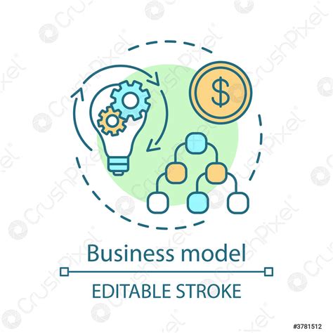 Business Model Concept Icon Stock Vector 3781512 Crushpixel