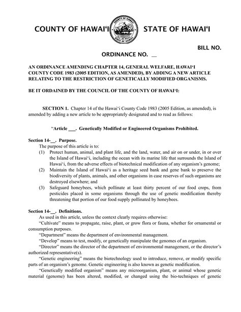 Gmo Draft Bill Pdf