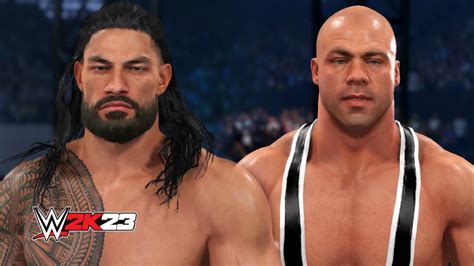 WWE 2K23 Roman Reigns Vs Kurt Angle FULL GAMEPLAY PS5 YouTube