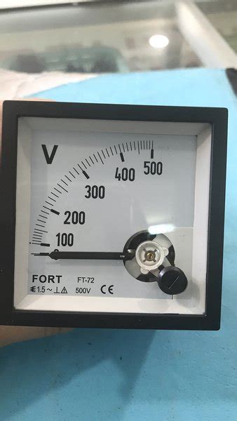 Jual Voltmeter 72x72 Fort 500v Volt Meter Analog Jarum 500volt Type Ft 72 Panel Meter Ft72