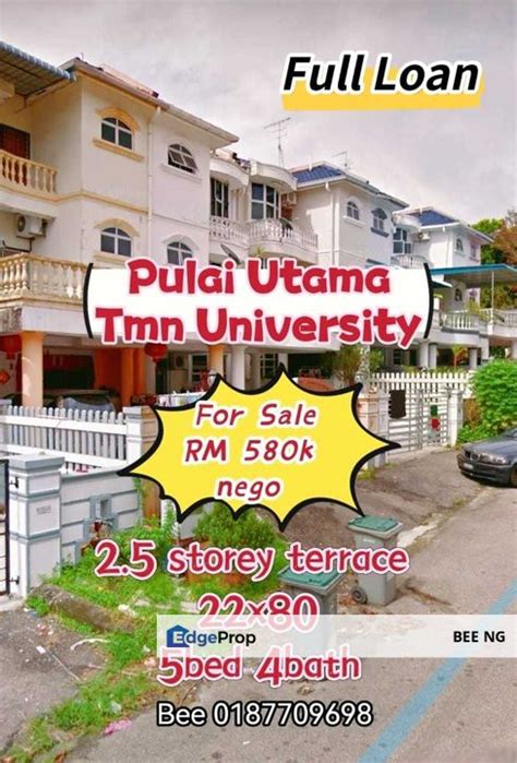 Taman Pulai Utama Utm Skudai Storey Bed X Full Loan For Sale