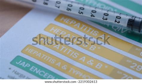 Hepatitis Vaccine Cost List Brochure Jakarta Stock Photo 2219302613 | Shutterstock