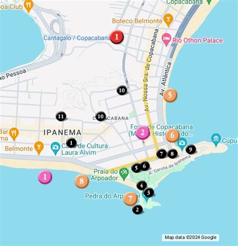 Copacabana Beach Map