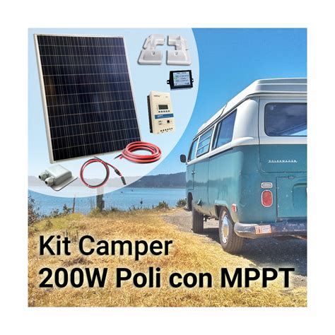 Kit Solare Camper W Con Mppt