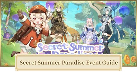 Genshin Secret Summer Paradise Event Guide Locations Challenges