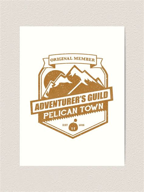 Adventurer S Guild Art Print For Sale By Extrasolar Redbubble