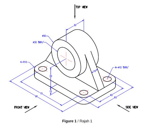 Solved Figure Shows An Isometric Drawing Of A Shaped Chegg