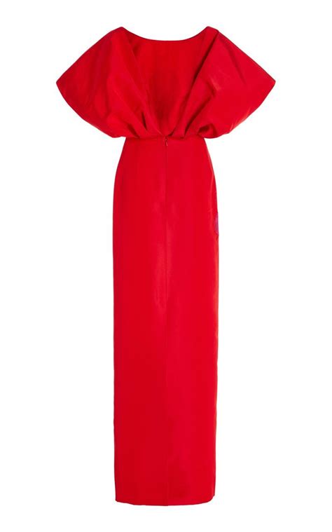 Embroidered Fan Bodice Silk Gown By Carolina Herrera | Moda Operandi ...