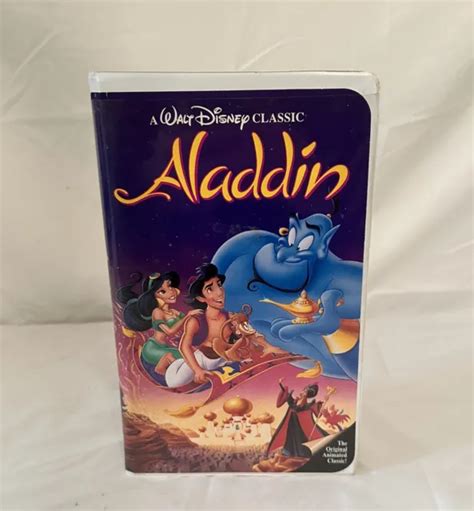 A Walt Disney Classic Aladdin Vhs Black Diamond Collectors