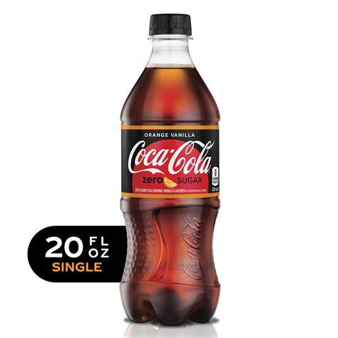 Coca Cola Orange Vanilla Zero Sugar Diet Soda Sugar Free Soft Drink 20