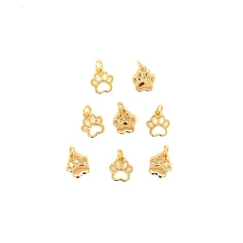 Gold Filled Dog Paw Charm Dog Paw Pendant Dog Charm Paw Charms Pet