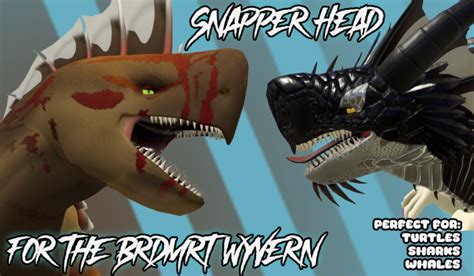 Second Life Marketplace Zf Snapper Head For Brdmrt Wyvern All Sizes