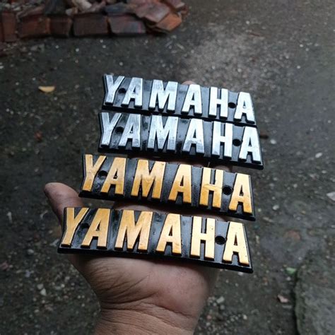 Jual Emblem Tangki Yamaha L2 Super Cdi Dan L2 Super Warna Gold Dan