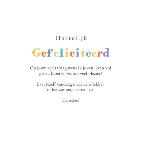 Verjaardagskaart Grappig Humor Planten Confetti Kaartje2go