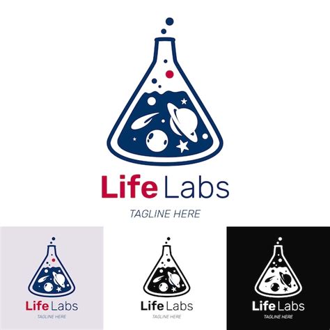 Premium Vector Hand Drawn Science Logo Template