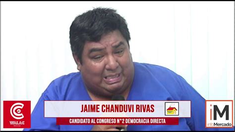 Jaime Chanduvi Hay Que Redistribuir Al Personal De Salud Youtube