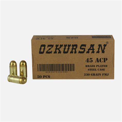 cal brass plated ozkursan ammunition