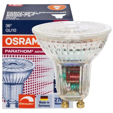 Gu10 Led 3 7w 36° 2700k Warmweiß Dimmbar Osram 6 00