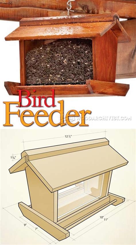 Printable Free Bird Feeder Woodworking Plans