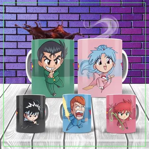 Caneca Personalizada Yuyu Hakusho Chibi 325ml Parcelamento Sem Juros