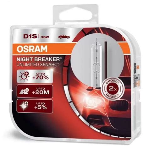 OSRAM Xenarc Night Breaker Unlimited D1S Xenon HID Bulbs PowerBulbs UK