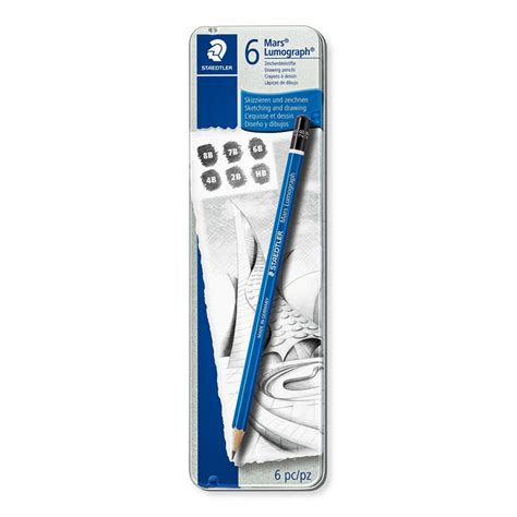 Buy Staedtler Mars Lumograph Graphite Pencil Set Of 6 Online In India