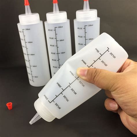 15pcs 250ml Plastic Needle Nosed Bottle Salad With Grandado