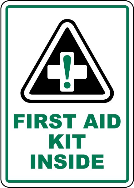 First Aid Kit Inside Sign Get 10 Off Now