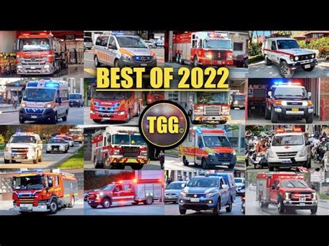 BEST OF 2022 LIGHTS SIRENS TGG Global Emergency Responses YouTube