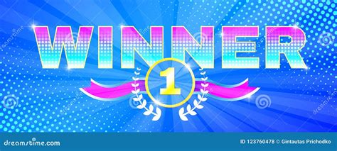 You Win Banner Winner Congratulations Frame Golden Win Congratulating