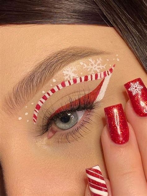 Maquillaje De Navidad Christmas Eye Makeup Christmas Makeup Holiday