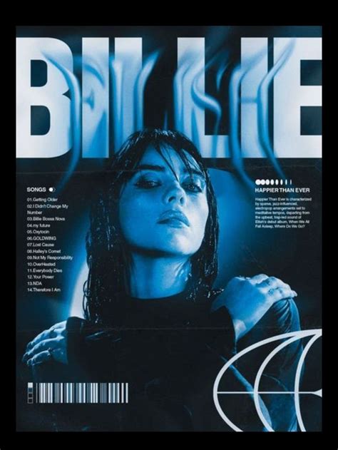 Billie Eilish Poster Billie Music Poster Billie Eilish