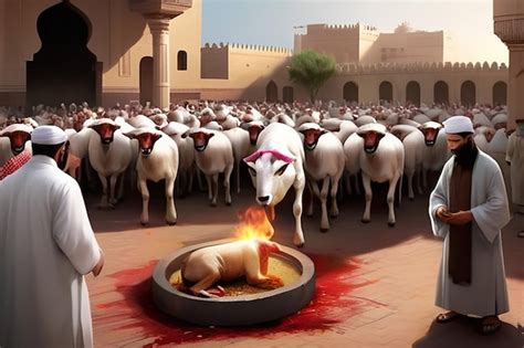 Qurbani Sacrifice | Premium AI-generated image