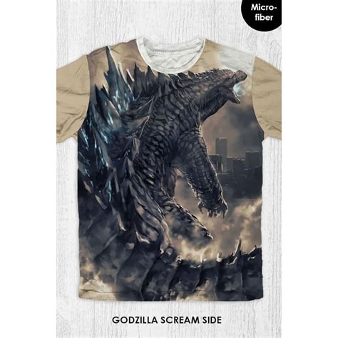 Jual Baju Kaos Anak Dewasa Godzilla Godzilla Scream Shopee Indonesia