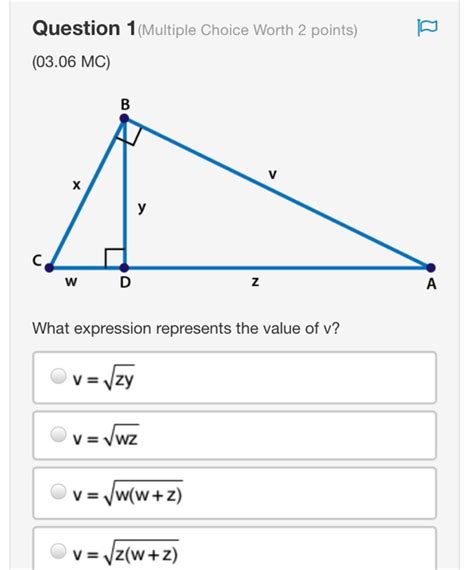 Solved Question 1 Multiple Choice Worth 2 Points 03 06 MC Chegg