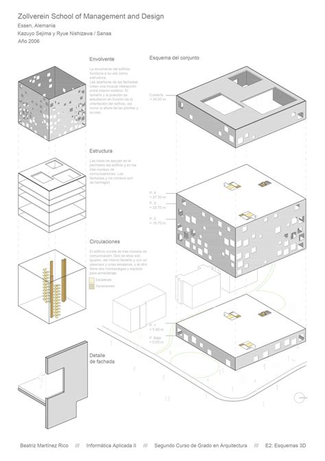 An Architectural Diagram Showing The Different Sections Of A Building