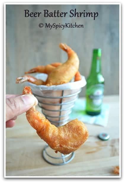 Beer Batter Shrimp Myspicykitchen