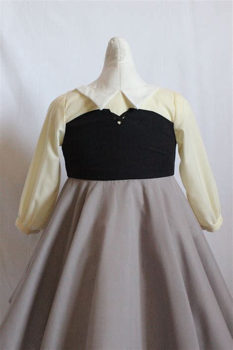 Aurora Peasant Dress Sleeping Beauty Briar Rose Dress Etsy